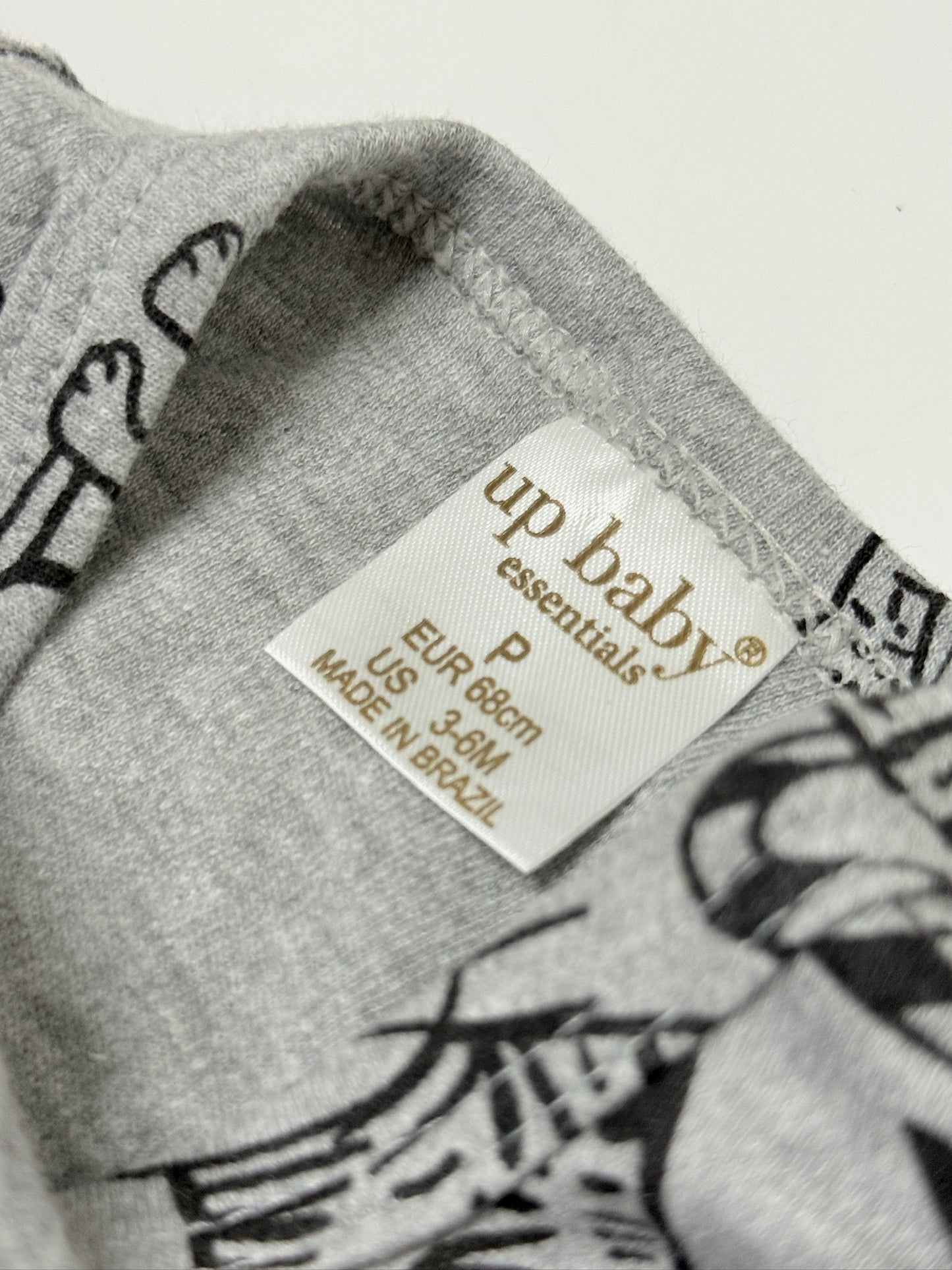 Up Baby Cat Print Sleeper, 3–6M