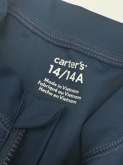 Carter's Blue Zip Rash Guard Size 14