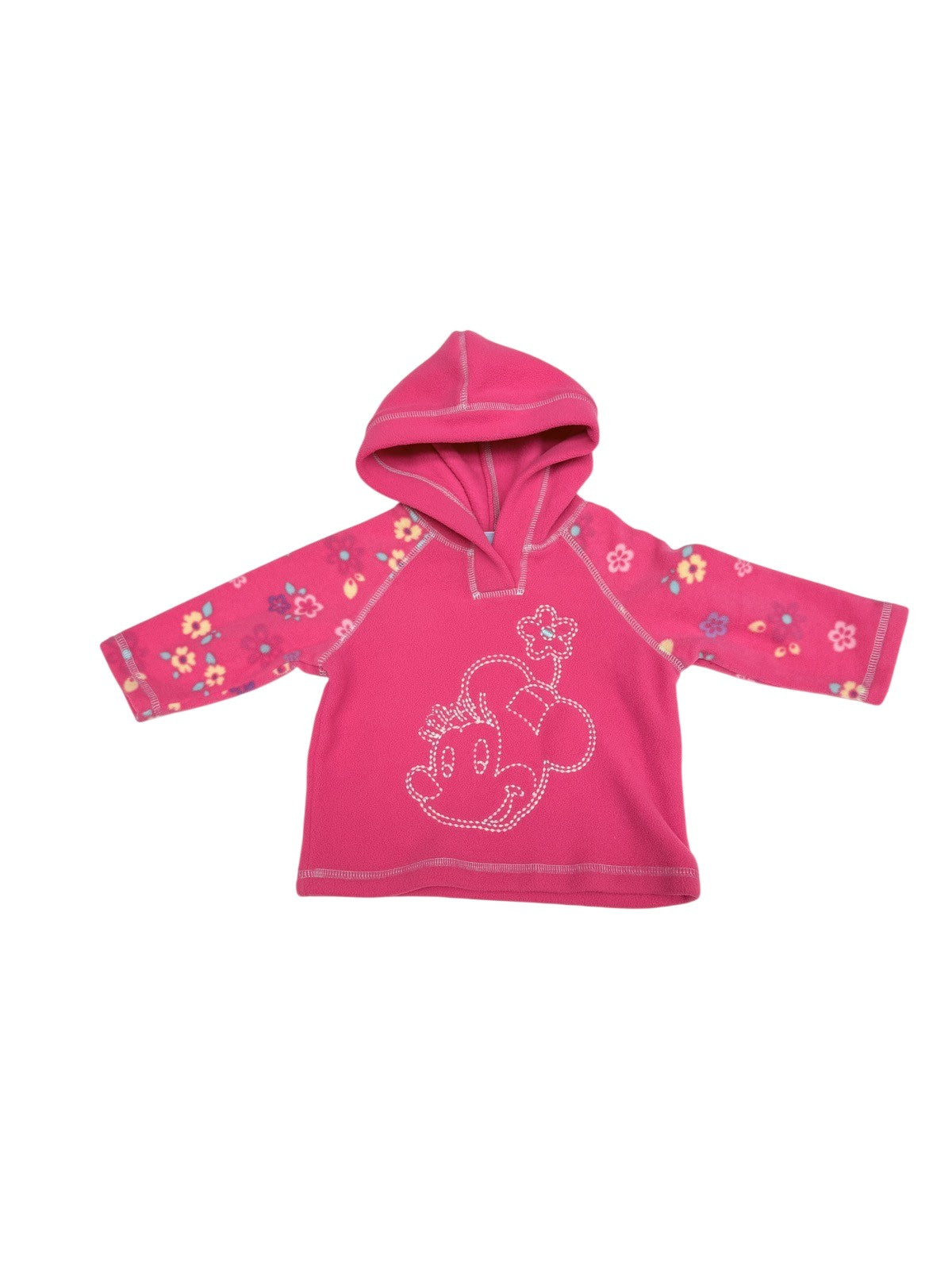 Disney Baby Minnie Mouse Pink Fleece Hoodie 12M