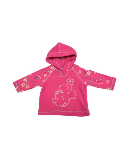 Disney Baby Minnie Mouse Pink Fleece Hoodie 12M