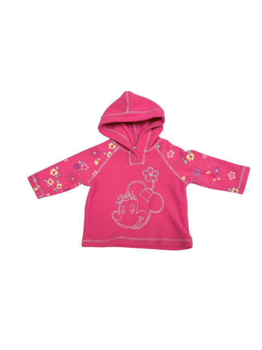 Disney Baby Minnie Mouse Pink Fleece Hoodie 12M