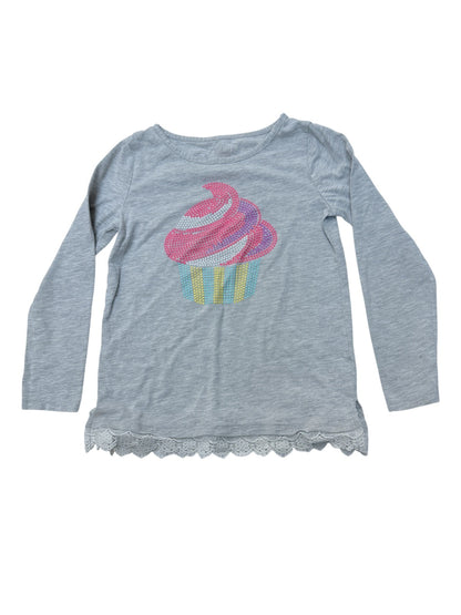 Place Cupcake Lace Hem T-Shirt Size 7/8