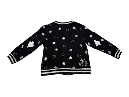 Loud Black Arrow Print Zip Jacket 6Y