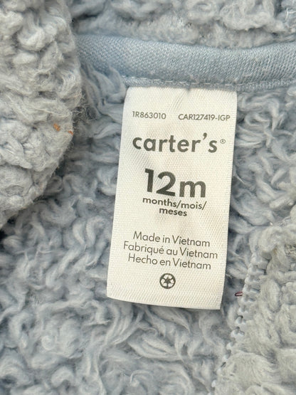 Carter's Grey Sherpa Bear Hood Jacket 12M