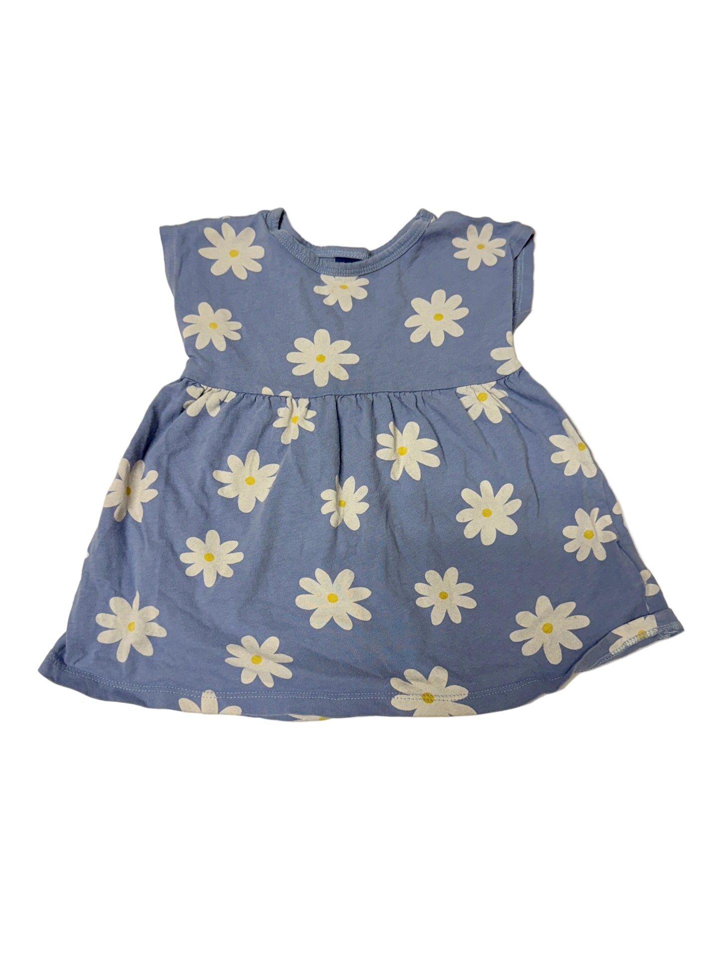 Old Navy Blue Daisy Print Baby Dress | 12–18M