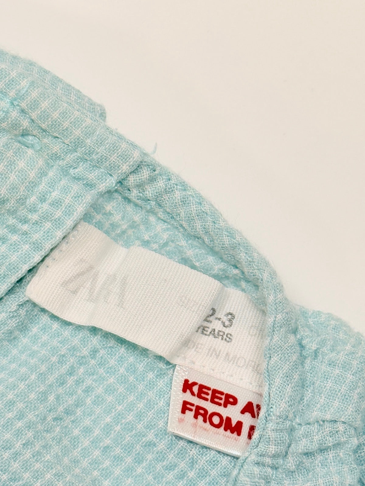 Zara Light Blue Ruffle Blouse 2-3Y