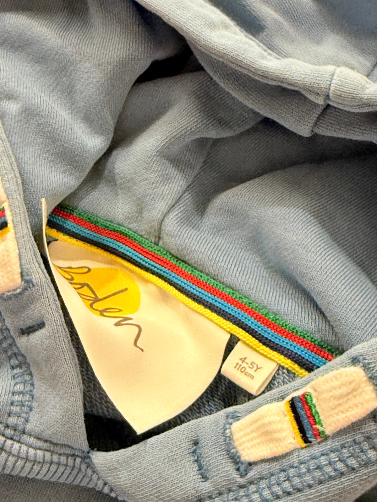 Boden Light Blue Hoodie 4-5Y