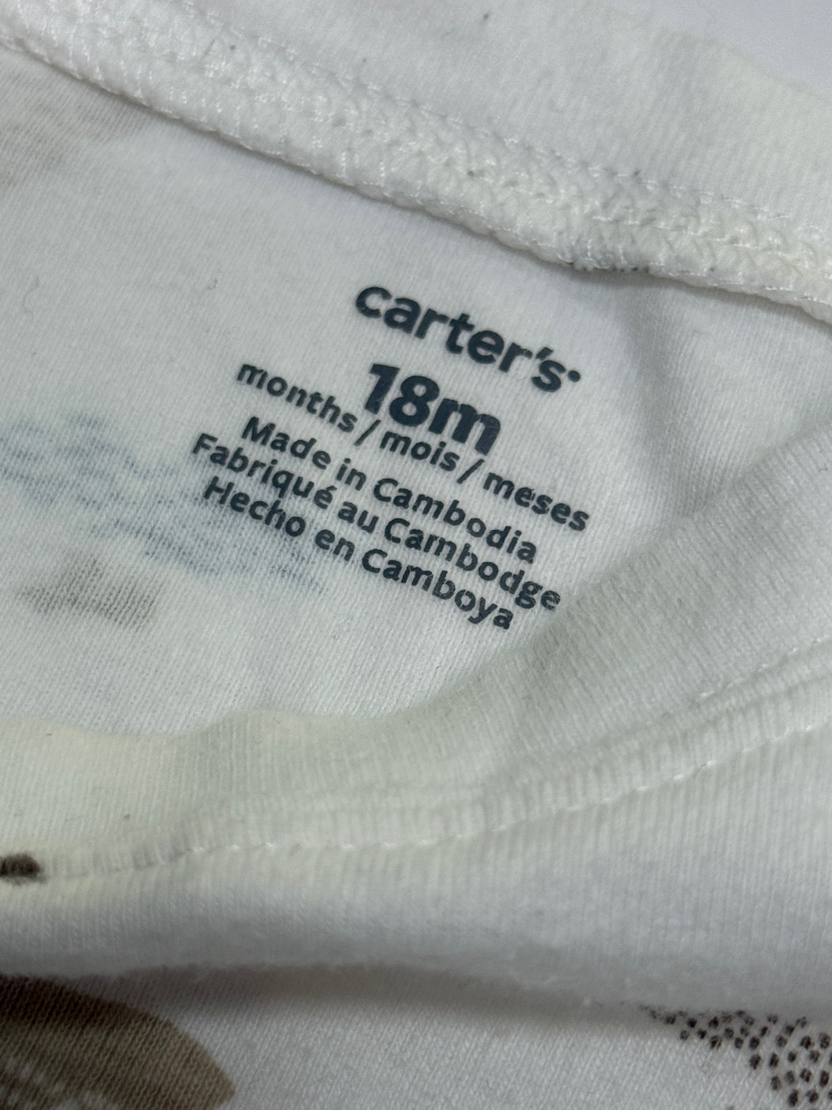 Carter's Woodland Print Long Sleeve Bodysuit 18m