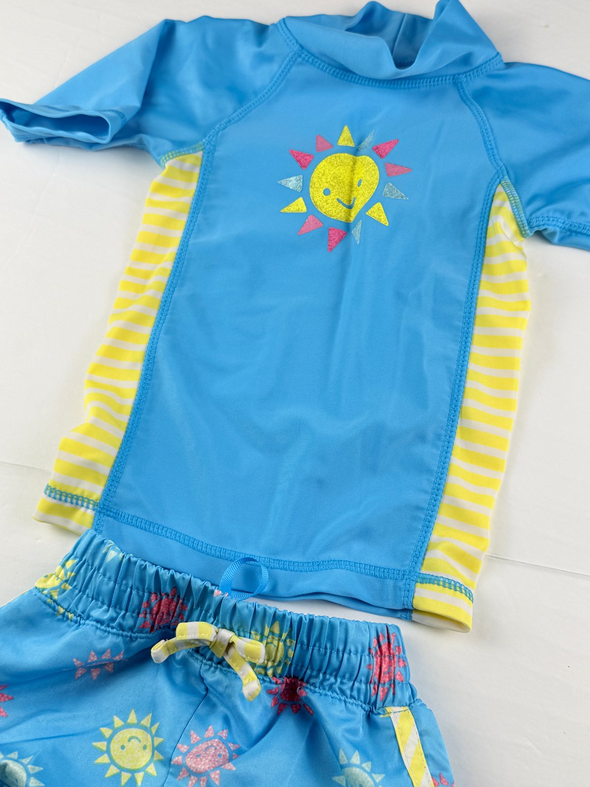 UV Skinz Sun Print Rashguard Swim Set 12/18M