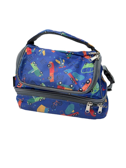 Kids Insulated Lunch Bag Car Print