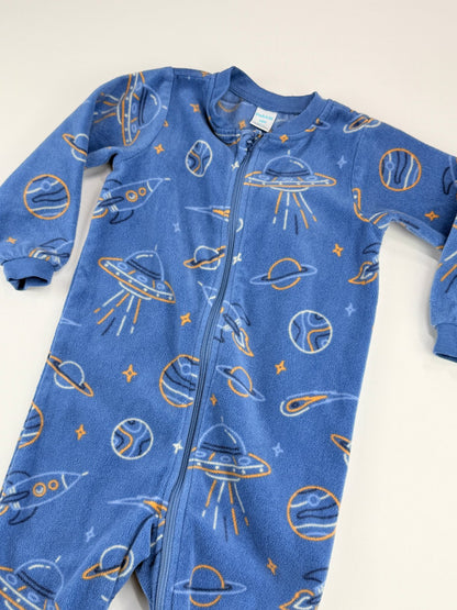 Pekkle Space Fleece Sleeper 18M