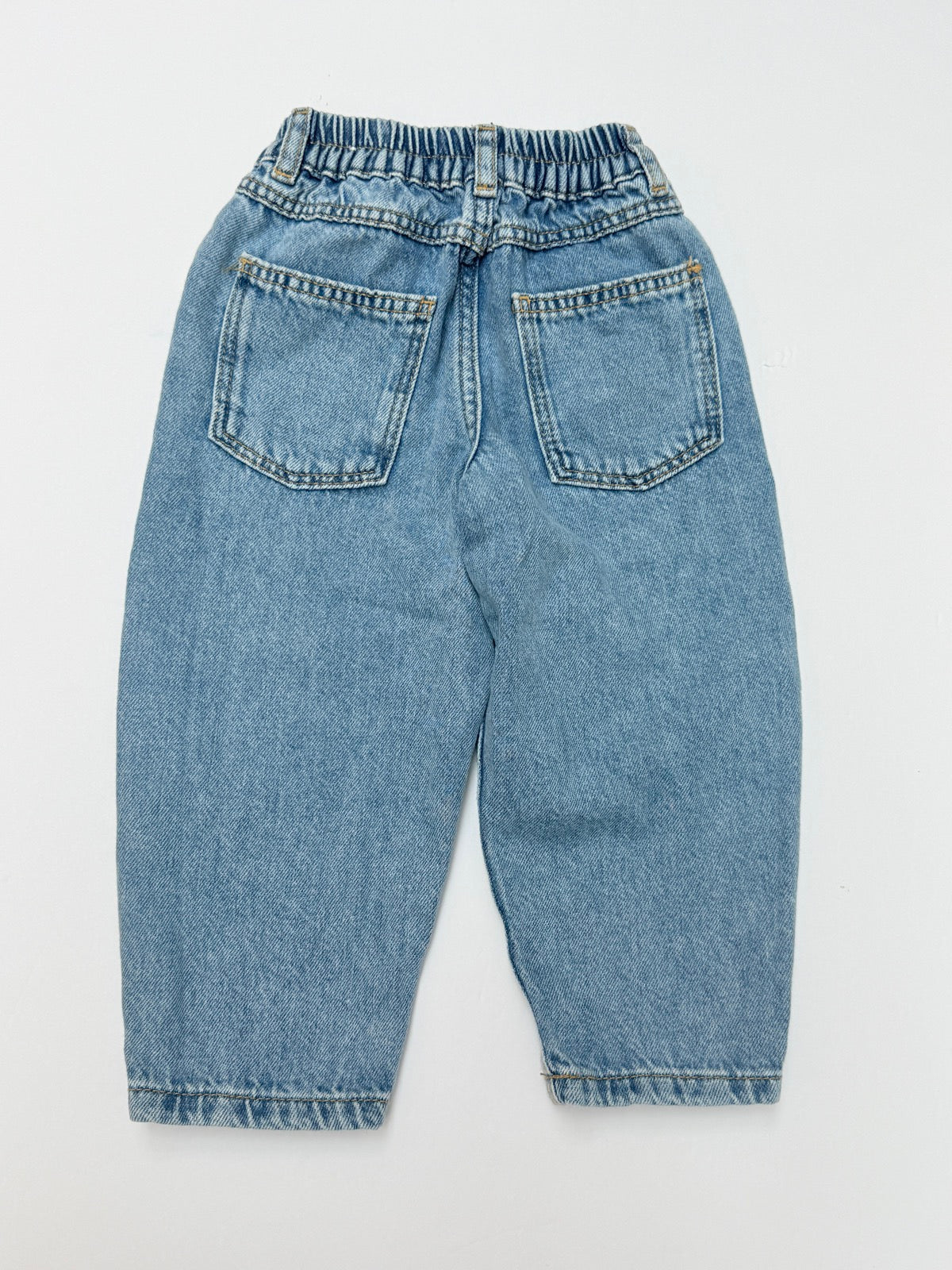Zara Light Wash Barrel Jeans 2T
