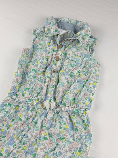 Carter's Floral Sleeveless Romper 18M