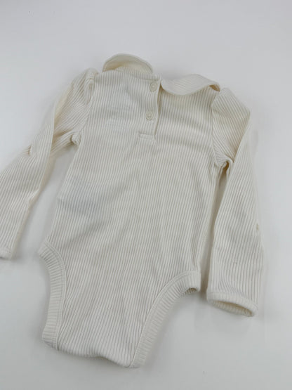 Baby Gap Ribbed Peter Pan Collar Bodysuit 3-6M 2pack