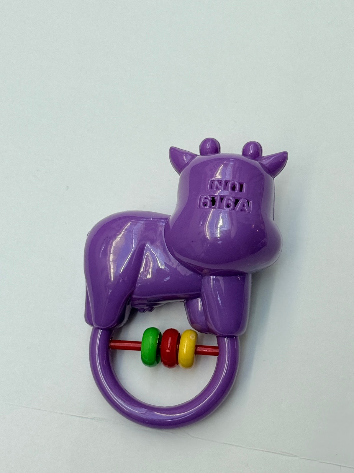Purple Cow Baby Rattle Toy