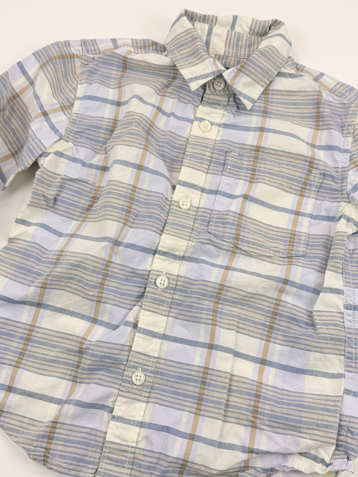 Nordstrom Plaid Button-Up Shirt Size 4