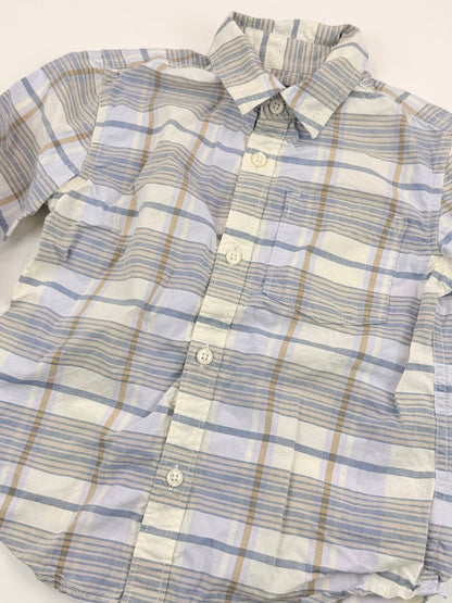 Nordstrom Plaid Button-Up Shirt Size 4