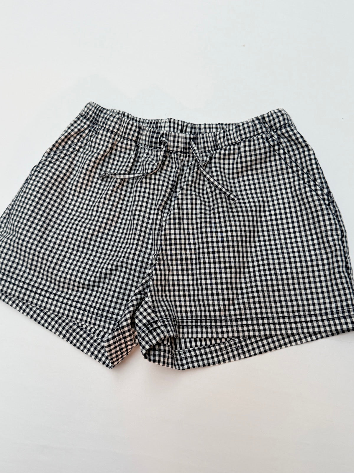 Gap Kids Gingham Drawstring Shorts 4-5