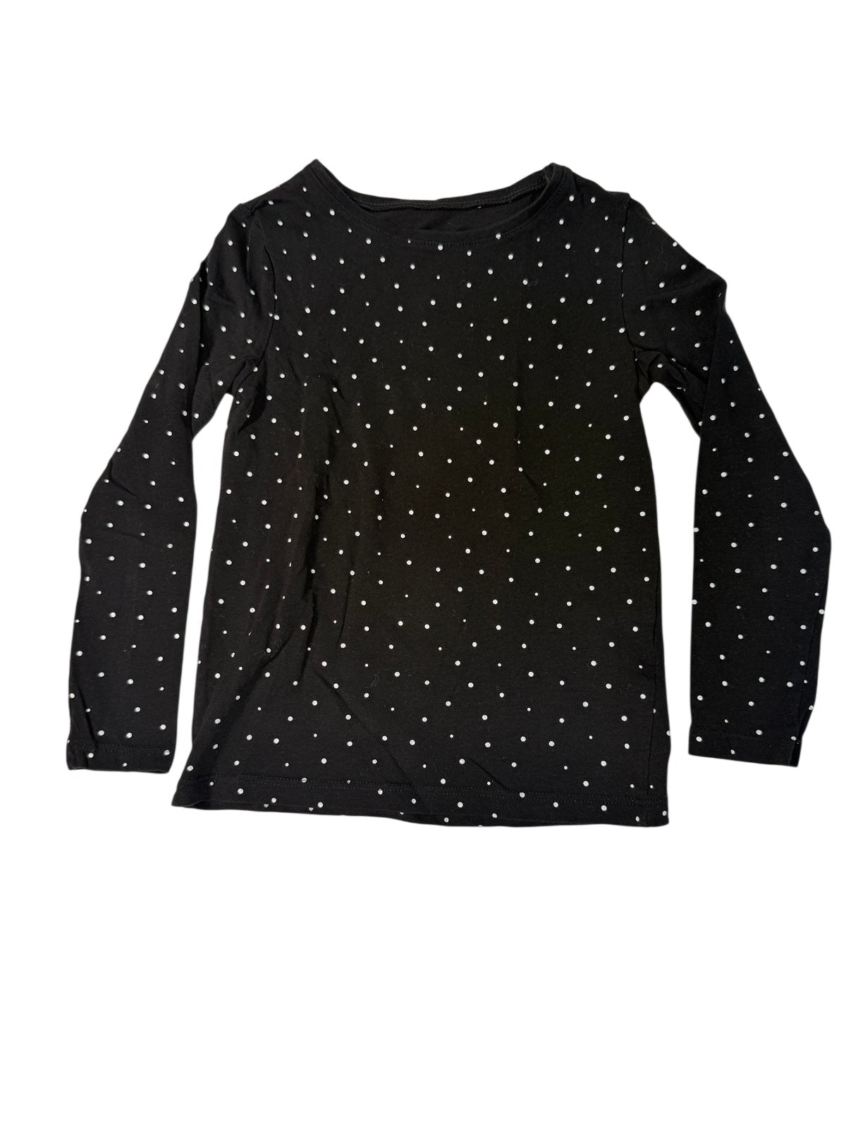 H&M Black Polka Dot Top 4-6Y