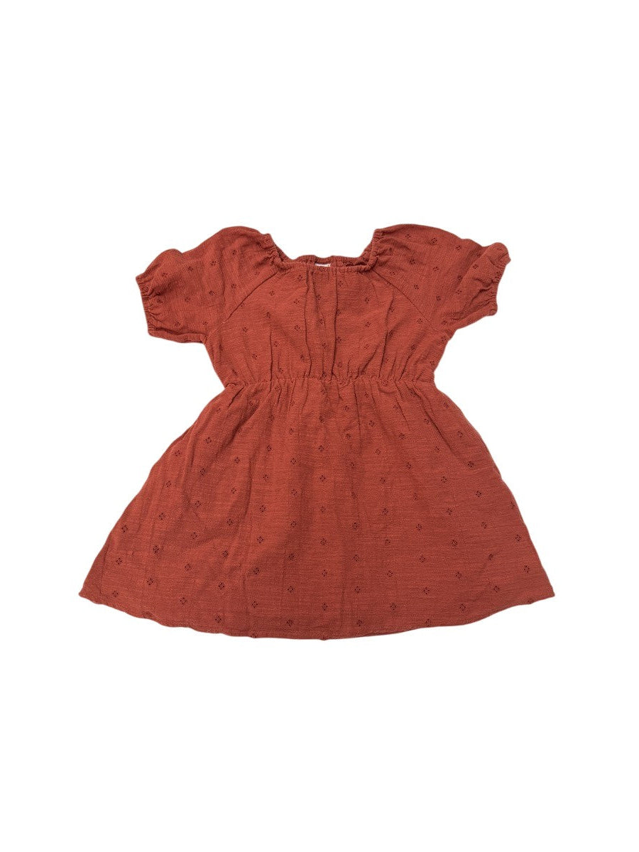 Cat & Jack Rust Eyelet Dress 4T