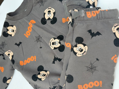 H&M Disney Mickey Halloween Sweatsuit Set 6-9M