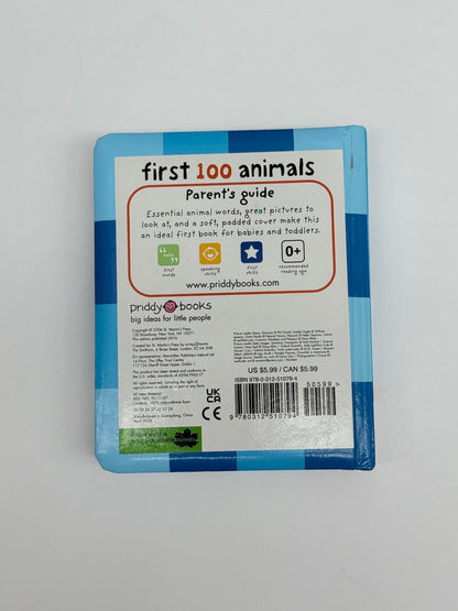 First 100 Animals Priddy Books Board Book