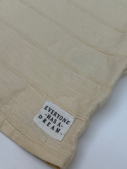 H&M Beige Slub T-Shirt Size 6-8