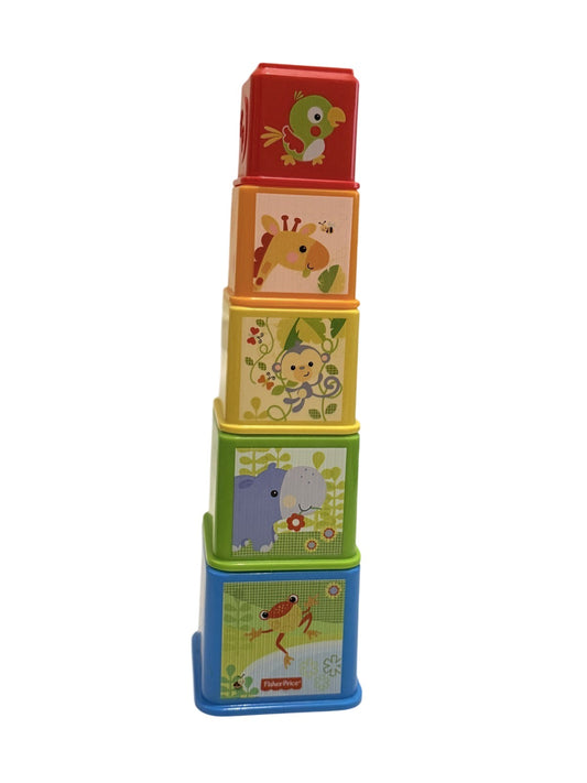 Fisher-Price Jungle Animal Stacking Blocks Set
