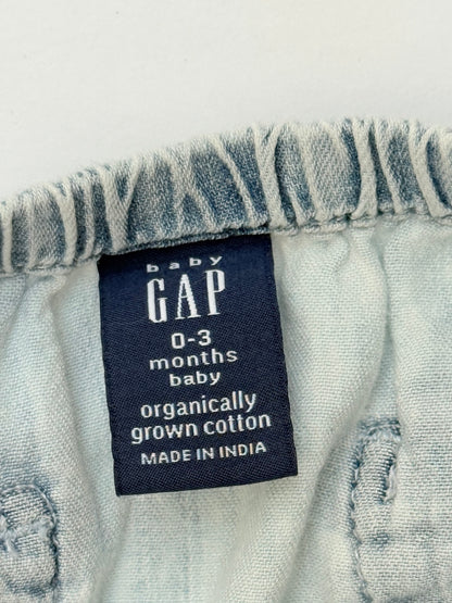 Baby Gap Chambray Ruffle Bloomer Shorts 0-3M