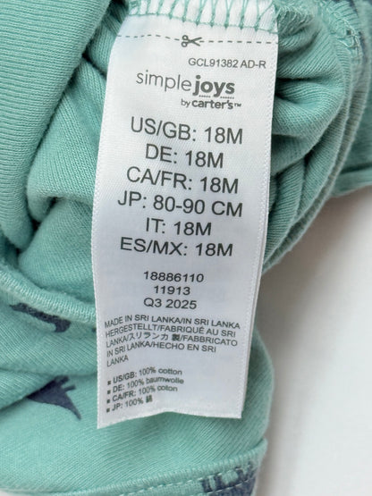 Simple Joys by Carter's Dinosaur Bodysuit 18M