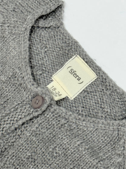 Sfera Gray Knit Cardigan 18-24m
