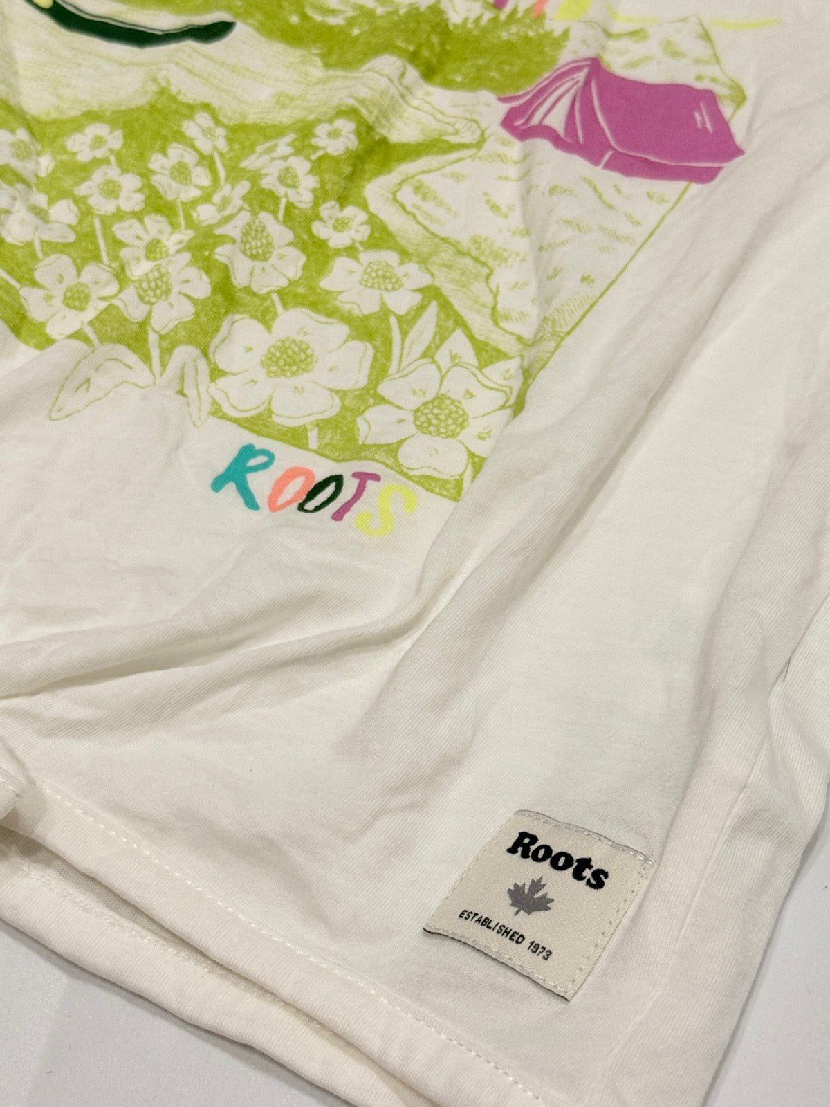 Roots Kids Graphic Tie-Front T-Shirt 9-10y