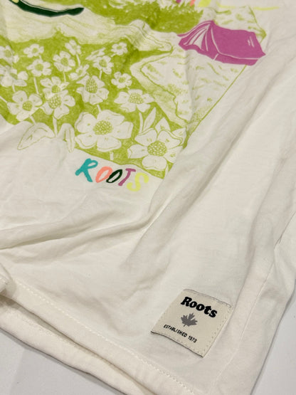 Roots Kids Graphic Tie-Front T-Shirt 9-10y