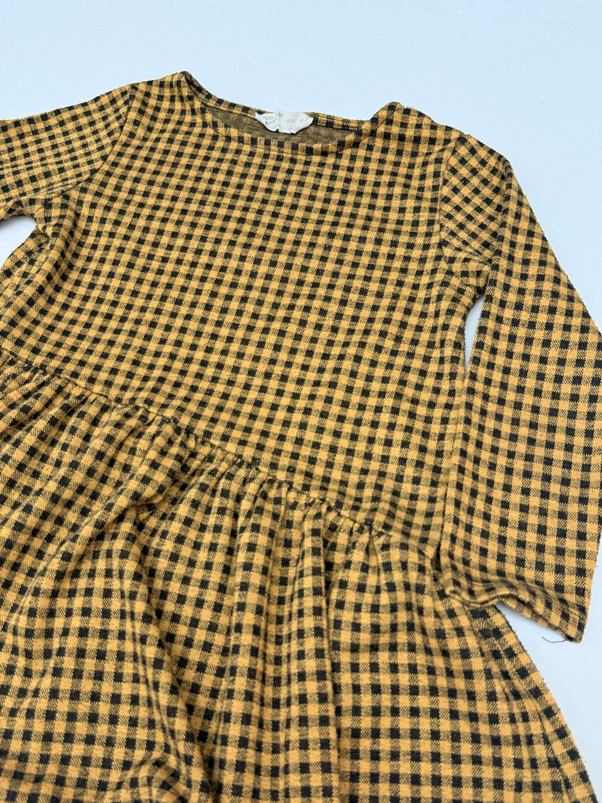 Zara Kids Gingham Check Dress 6Y