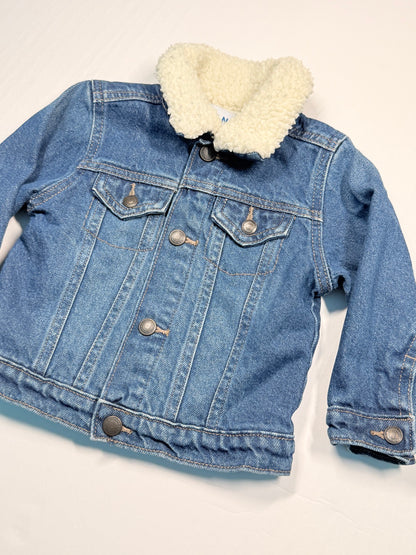 Old Navy Sherpa Collar Denim Jacket 18-24M