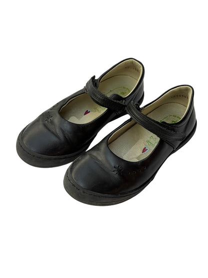 Mary Jane Black Leather School Shoes Size 30