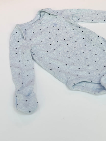 Baby Gap Star Print Long Sleeve Bodysuit 3-6m