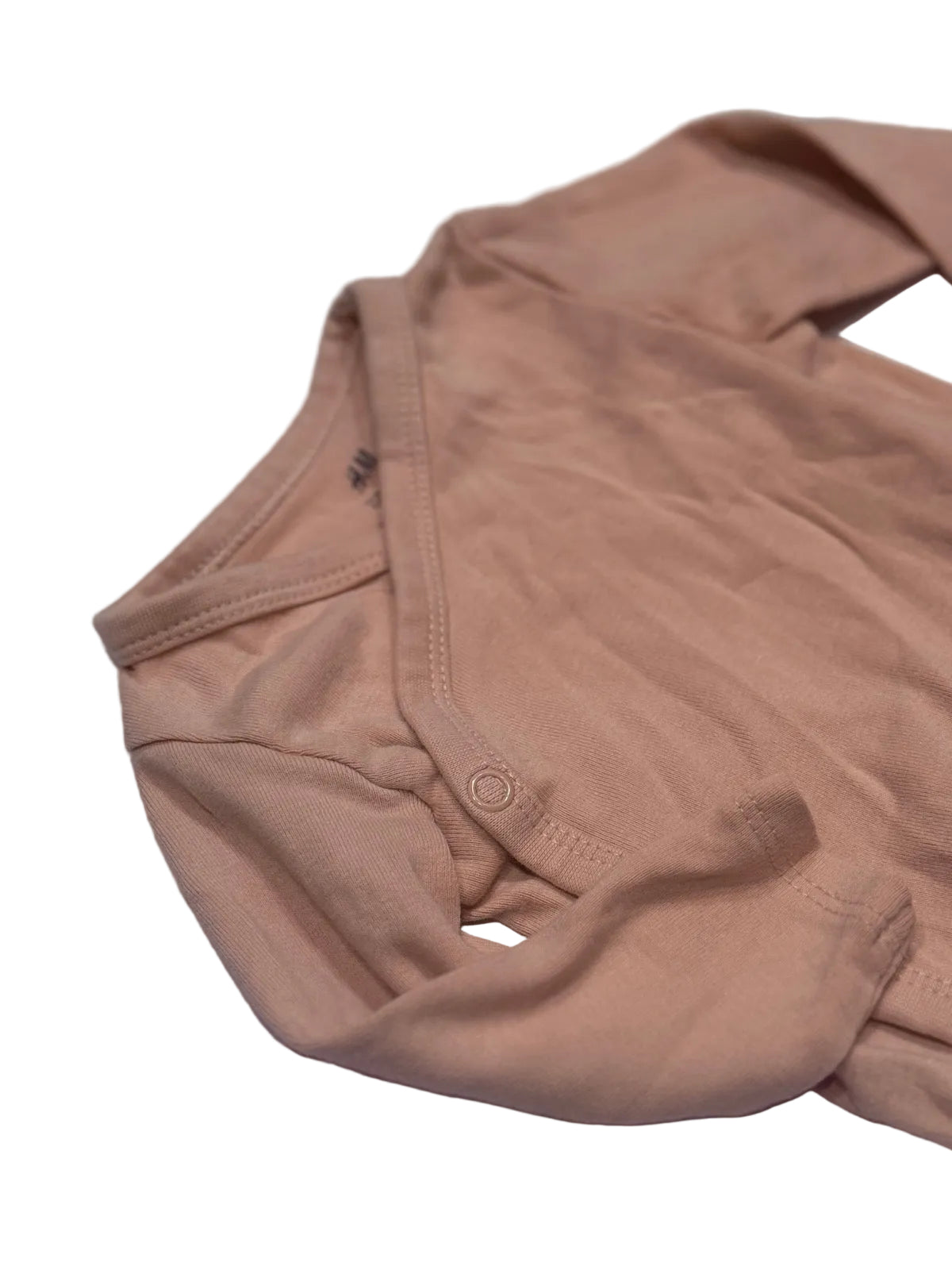 H&M Wrap Bodysuit Blush Pink 3M