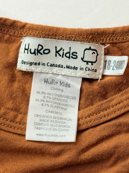 Huro Kids Brown Bamboo Romper 18-24m