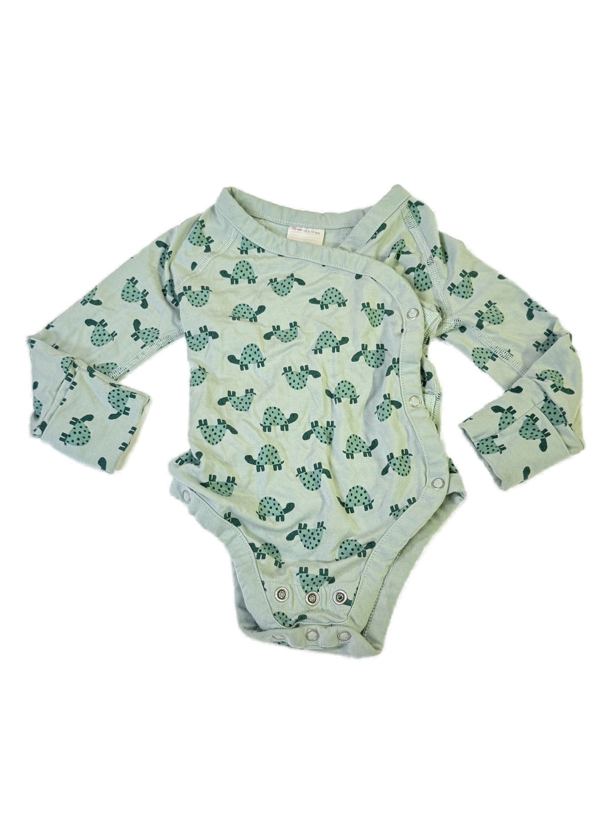 Hanna Andersson Turtle Print Bodysuit 6-12m