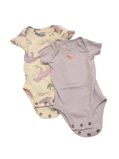 Carter's Dinosaur Bodysuit 2-Pack Size Newborn