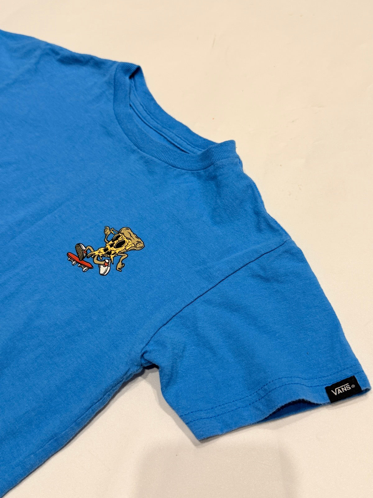 Vans Easy Cheesy Pizza Skate T-Shirt Size 4