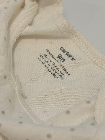 Carter's Polka Dot Long Sleeve Bodysuit 9m