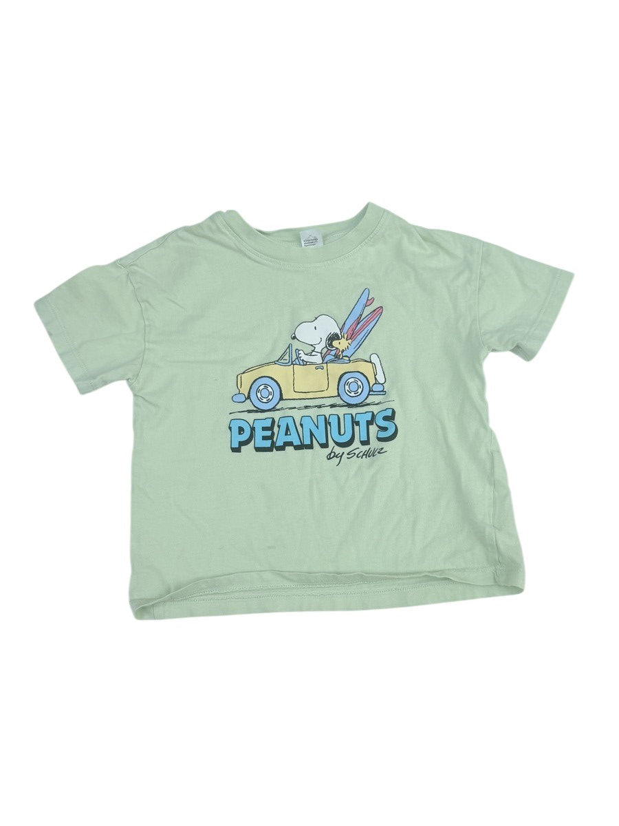 H&M Peanuts Snoopy Green T-Shirt 3T