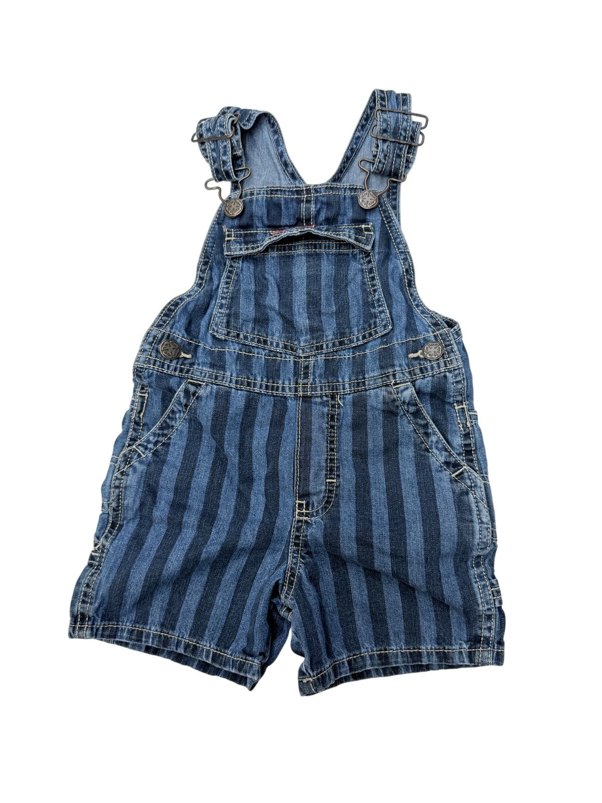 OshKosh B'gosh Striped Denim Shortalls