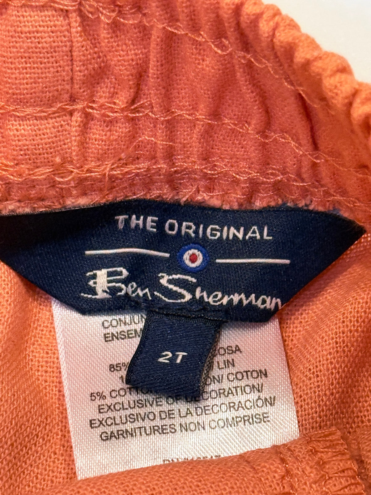 Ben Sherman Orange Pull-On Shorts 2T