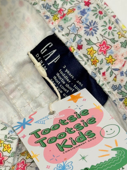 Gap Floral Ruffle Shortie Shorts 3T