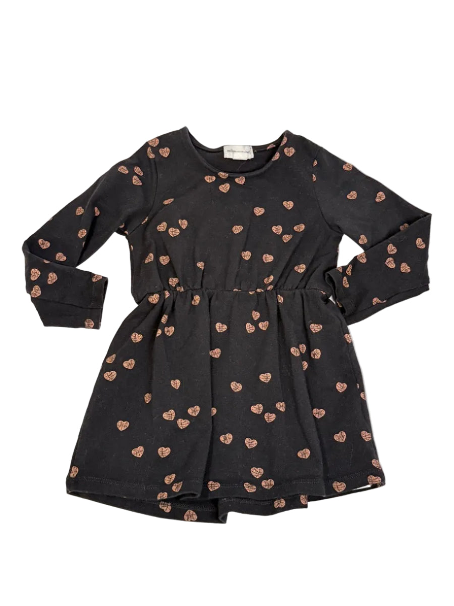 Miles The Label Basketball Heart Dress 2Y
