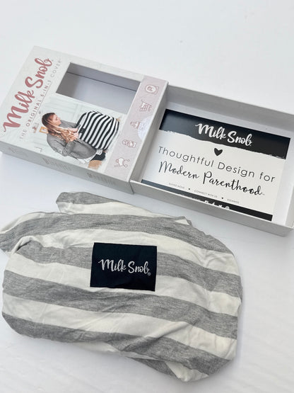 NWT - Milk Snob Original 5-in-1 Cover Grey Stripe