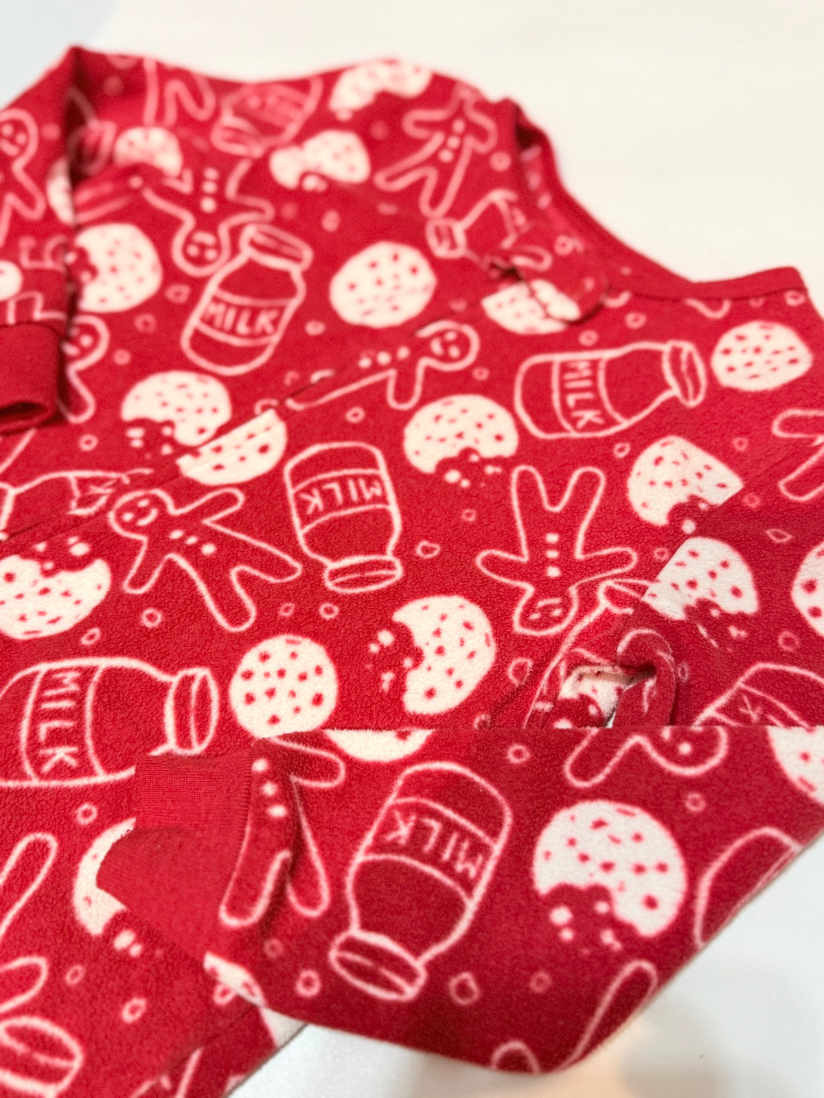 OshKosh B'gosh Fleece Gingerbread Footed Sleeper 3T